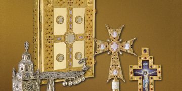 Samples from the large collection of the Zouvelos House that for 97 years has been offering unique ecclesiastical items