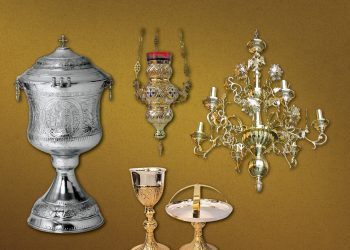 Cuprăria Paschalidis, una dintre singurele rămase cu o lungă tradiție, proiectează, produce și întreține obiecte bisericești