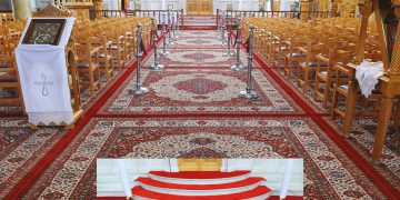 Η εταιρεία Ανατόλια με πάνω από 50 χρόνια εμπειρίας προσφέρει ειδικά σχεδιασμένα χαλιά για Ορθόδοξους ναούς