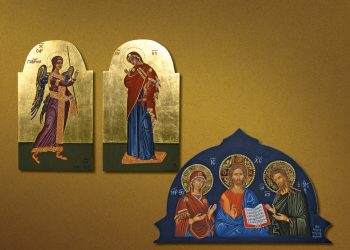 Hagiographer Maria Dermati, in addition to painting icons and churches, teaches Byzantine Hagiography classes