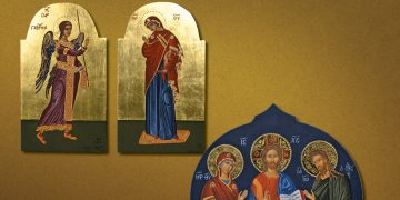 Hagiographer Maria Dermati, in addition to painting icons and churches, teaches Byzantine Hagiography classes