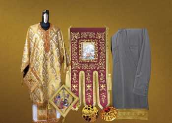 The Simantro workshop has many years of experience sewing ecclesiastical items and can present complete collections