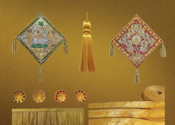 Symvolo is a new store offering a complete collection of handmade ecclesiastical gold embroidery